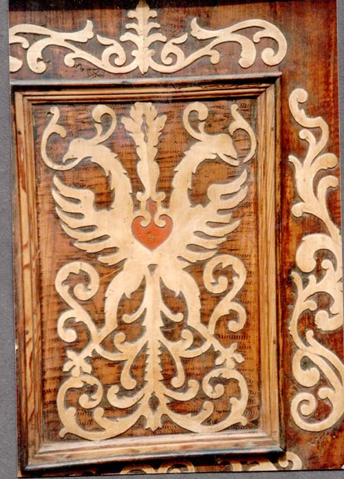 Bauernmbel Restaurieren Adlerschrank Detail