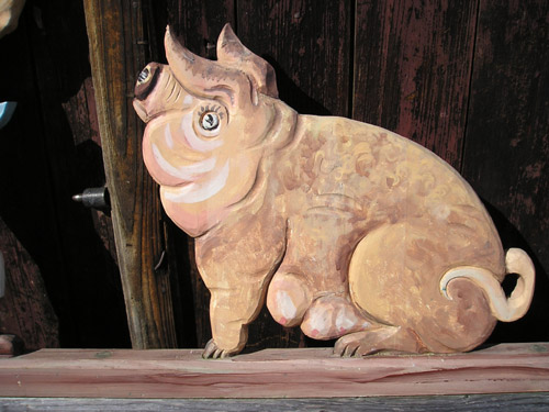 Maibaum-Figuren Schwein